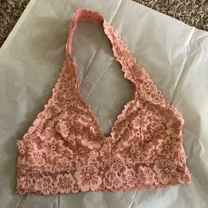 Flower Lace Halter Bralette